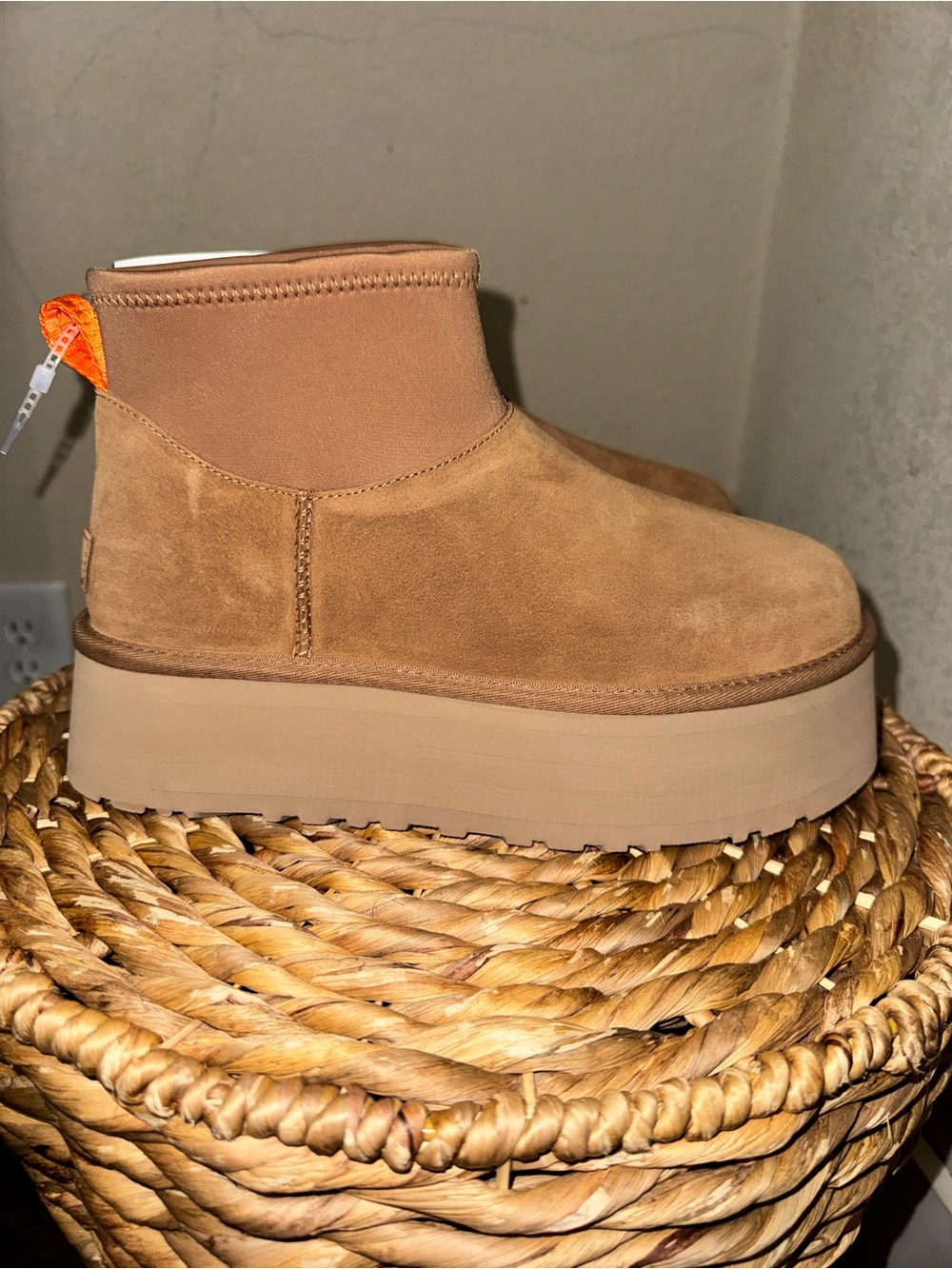 Women's Platform Ankle Boot in Chestnut